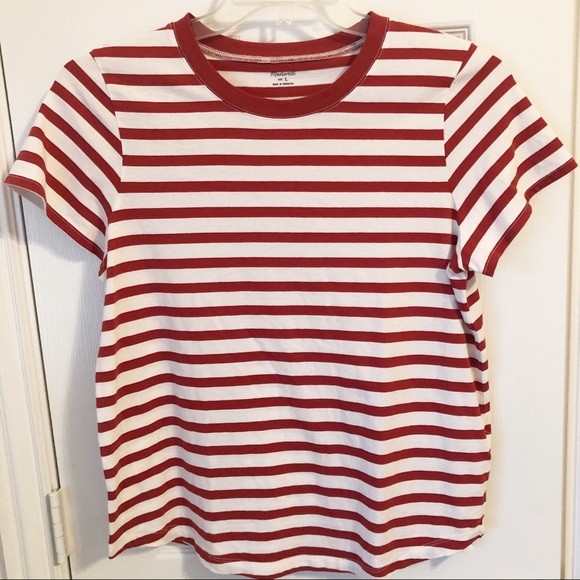 Madewell Tops - NWT Madewell Striped Crewneck Short-Sleeve T Large